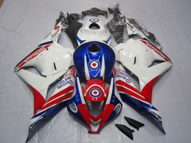 Weiß Blau Rot CBR 600 RR 09-12 Verkleidung