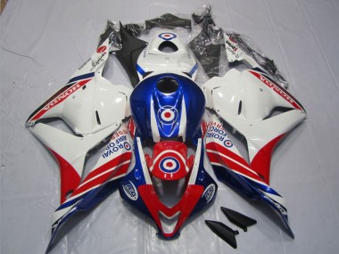 Weiß Blau Rot CBR 600 RR 09-12 Verkleidungen