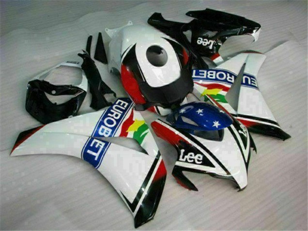 Weiß Blau Rot Eurobet Lee CBR 1000 RR 08-11 Verkleidungen Weiß Blau Rot Eurobet Lee CBR 1000 RR 08-11 Verkleidungen