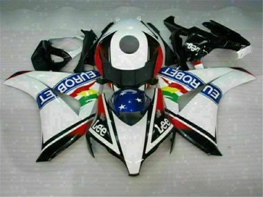 Weiß Blau Rot Eurobet Lee CBR 1000 RR 08-11 Verkleidungen