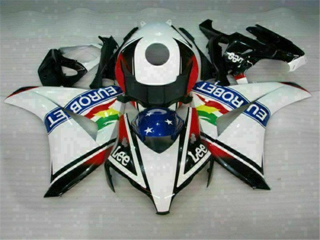 Weiß Blau Rot Eurobet Lee CBR 1000 RR 08-11 Verkleidungen Weiß Blau Rot Eurobet Lee CBR 1000 RR 08-11 Verkleidungen