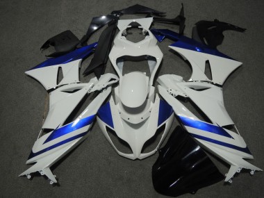 Weiß Blau ZX6R 09-12 Verkleidungen