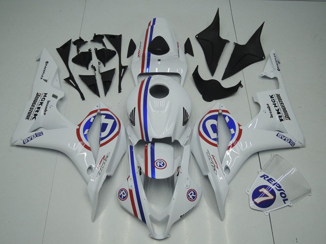 Weiß CBR 600 RR 07-08 Verkleidung