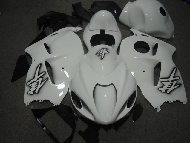 Weiß GSXR 1300 Hayabusa 96-07 Vollverkleidung
