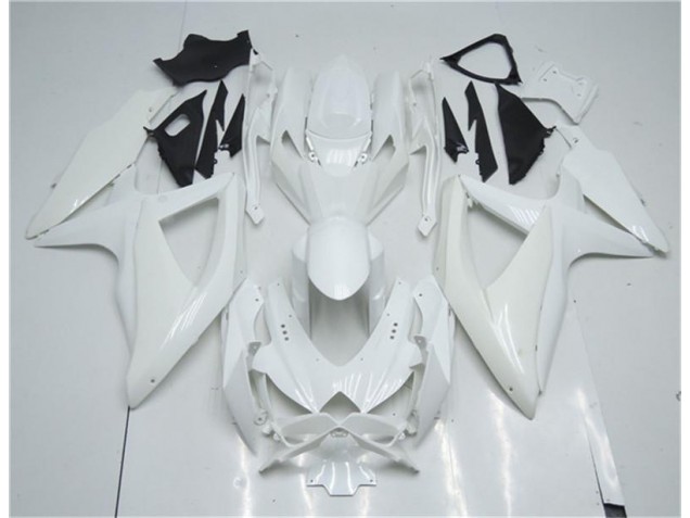 Weiß GSXR 600 / 750 K8 08-10 Verkleidung Weiß GSXR 600 / 750 K8 08-10 Verkleidung