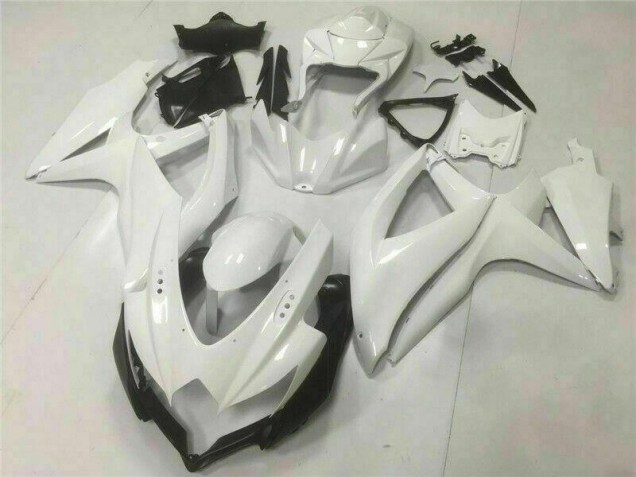 Weiß GSXR 600 / 750 K8 08-10 Vollverkleidung Weiß GSXR 600 / 750 K8 08-10 Vollverkleidung