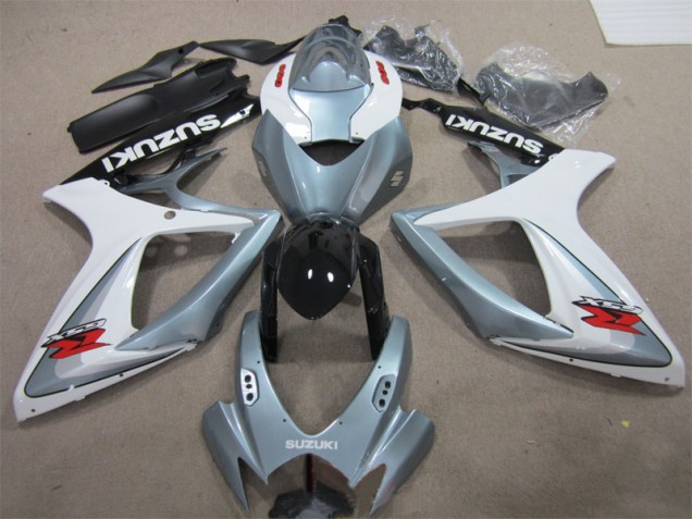 Weiß Grau GSXR 600 K6 06-07 Verkleidungen Weiß Grau GSXR 600 K6 06-07 Verkleidungen