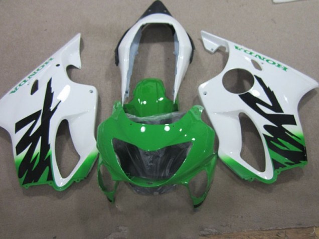 Weiß Grün CBR 600 F4 99-00 Verkleidungen Weiß Grün CBR 600 F4 99-00 Verkleidungen