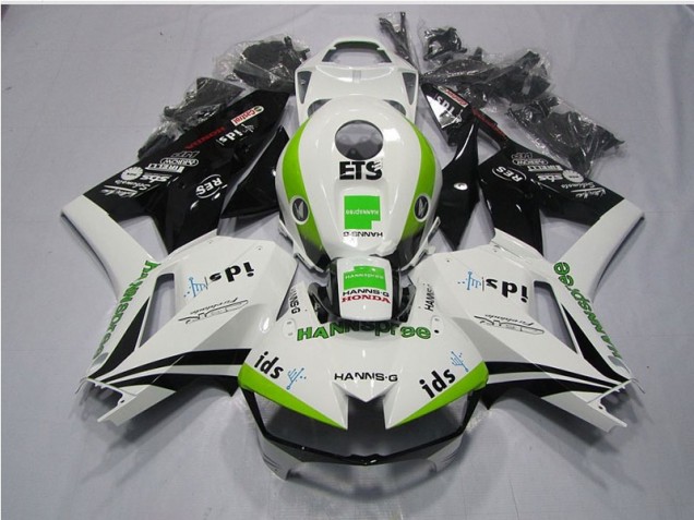 Weiß Grün Hannspree ETS CBR 600 RR 13-21 Verkleidungen