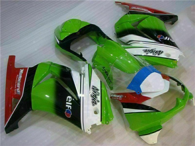 Weiß Grün Schwarz Ninja EX250 08-12 Verkleidungen Weiß Grün Schwarz Ninja EX250 08-12 Verkleidungen