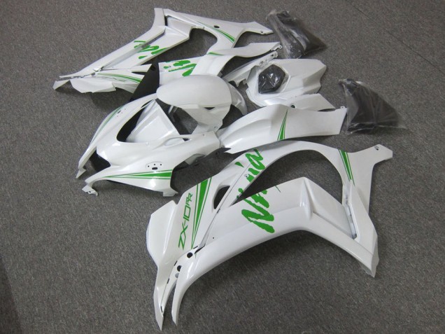 Weiß Grün ZX10R 16-19 Verkleidungen Weiß Grün ZX10R 16-19 Verkleidungen