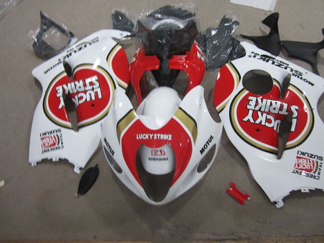 Weiß Lucky Strike Motul GSXR 1300 Hayabusa 96-07 Verkleidungen Weiß Lucky Strike Motul GSXR 1300 Hayabusa 96-07 Verkleidungen