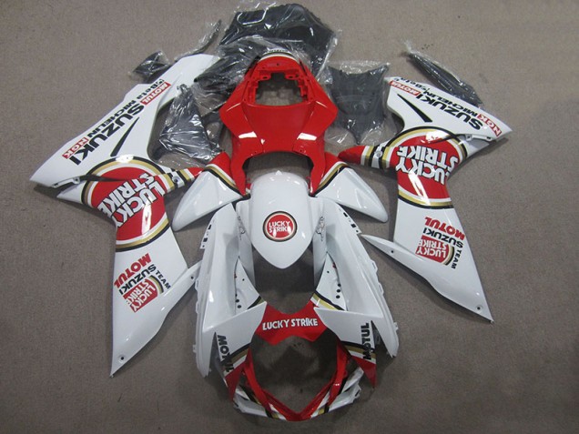 Weiß Lucky Strike Rot Motul GSXR 600 K11 11-24 Verkleidungen