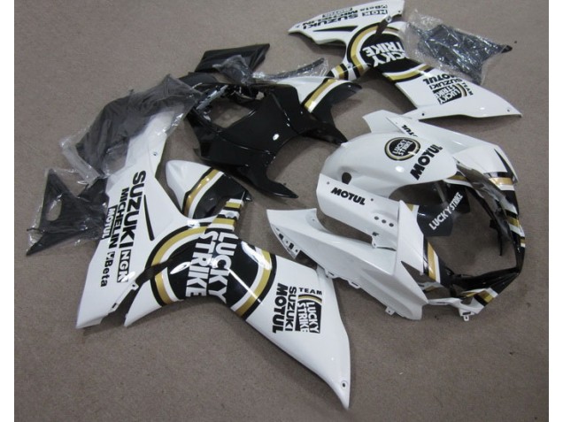 Weiß Lucky Strike Schwarz Motul GSXR 600 K11 11-24 Verkleidung