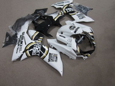 Weiß Lucky Strike Schwarz Motul GSXR 750 K11 11-24 Verkleidungen