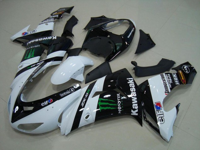 Weiß Monster ZX10R 06-07 Verkleidungen