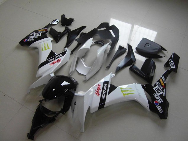 Weiß Monster ZX10R 08-10 Verkleidungen Weiß Monster ZX10R 08-10 Verkleidungen
