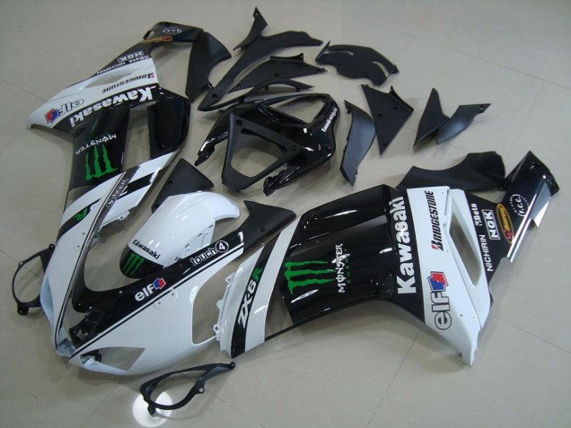 Weiß Monster ZX6R 07-08 Verkleidungen Weiß Monster ZX6R 07-08 Verkleidungen