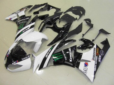 Weiß Monster ZX6R 09-12 Verkleidungen
