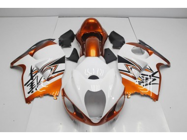 Weiß Orange GSXR 1300 Hayabusa 96-07 Verkleidungen