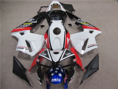 Weiß Rot Blau Lee CBR 600 RR 05-06 Verkleidungen