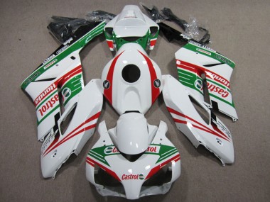 Weiß Rot Castrol CBR 1000 RR 04-05 Verkleidungen