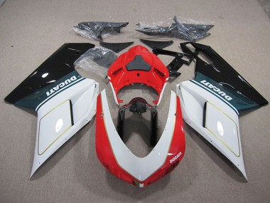 Weiß Rot Ducati 1098 848 07-14 Verkleidungen