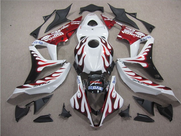 Weiß Rot Flamme Hai CBR 1000 RR 04-05 Verkleidungen Weiß Rot Flamme Hai CBR 1000 RR 04-05 Verkleidungen