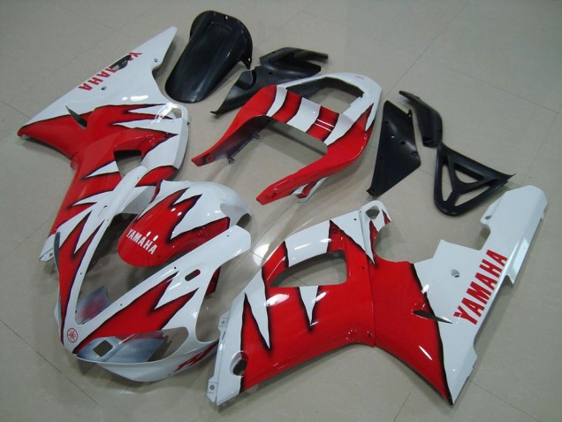 Weiß Rot Flamme R1 00-01 Verkleidungen Weiß Rot Flamme R1 00-01 Verkleidungen