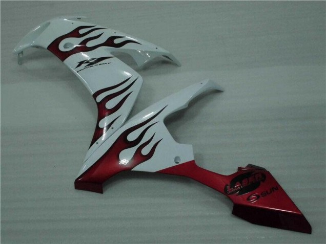 Weiß Rot Flamme R1 04-06 Verkleidungen Weiß Rot Flamme R1 04-06 Verkleidungen
