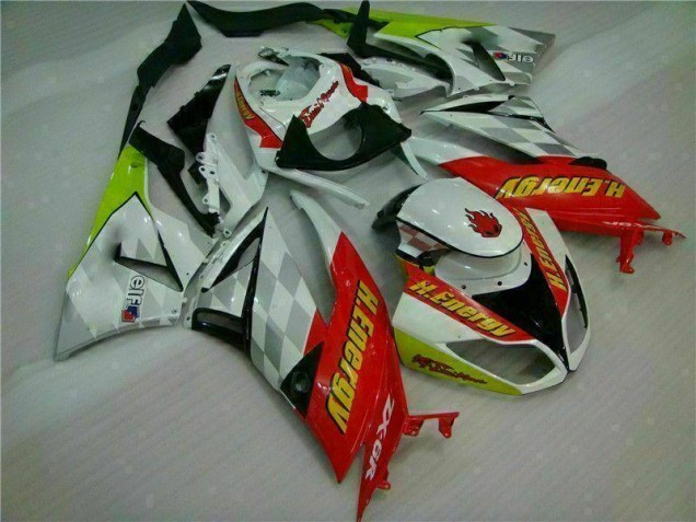 Weiß Rot H. Energy ZX6R 09-12 Verkleidungen Weiß Rot H. Energy ZX6R 09-12 Verkleidungen