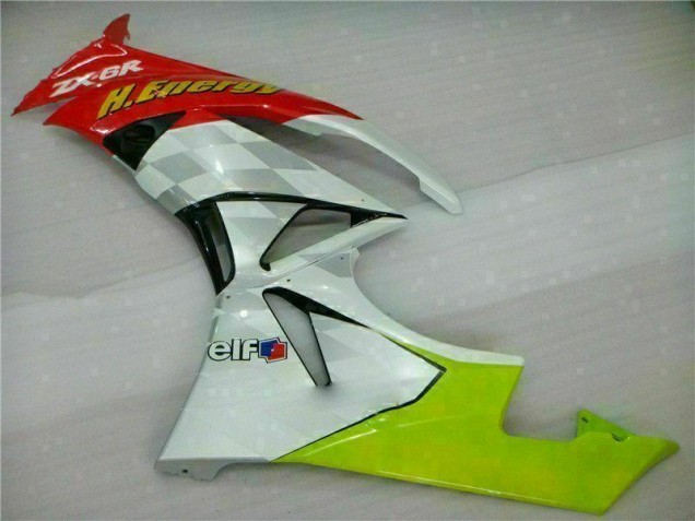 Weiß Rot H. Energy ZX6R 09-12 Verkleidungen Weiß Rot H. Energy ZX6R 09-12 Verkleidungen