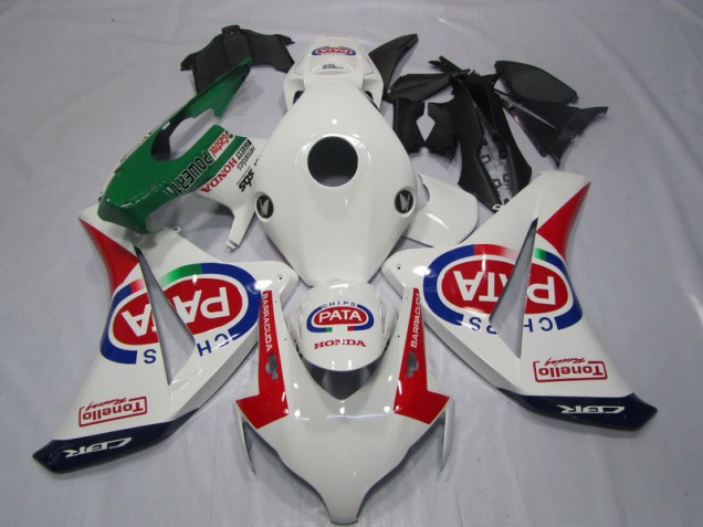 Weiß Rot PATA CBR 1000 RR 08-11 Verkleidung Weiß Rot PATA CBR 1000 RR 08-11 Verkleidung