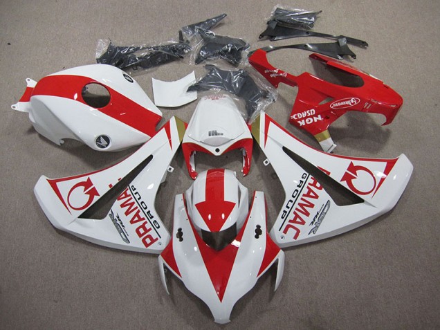 Weiß Rot PRAMAC CBR 1000 RR 08-11 Verkleidungen Weiß Rot PRAMAC CBR 1000 RR 08-11 Verkleidungen