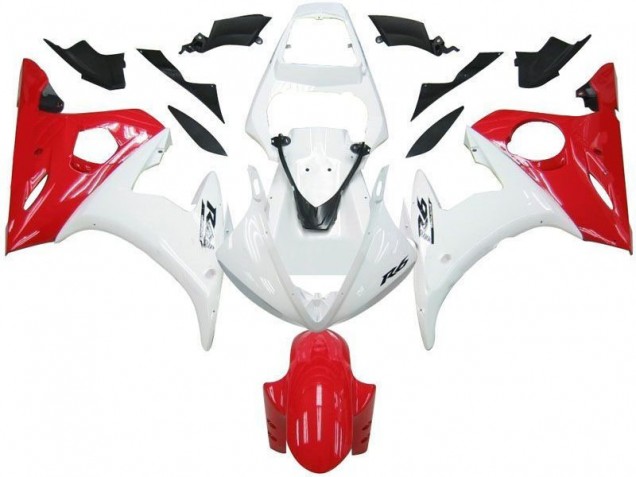 Weiß Rot R6 03-05 Verkleidungen
