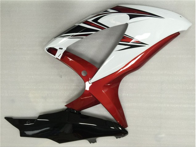 Weiß Rot Schwarz GSXR 600 / 750 K8 08-10 Verkleidungen Weiß Rot Schwarz GSXR 600 / 750 K8 08-10 Verkleidungen
