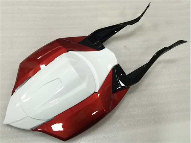 Weiß Rot Schwarz GSXR 600 / 750 K8 08-10 Verkleidungen Weiß Rot Schwarz GSXR 600 / 750 K8 08-10 Verkleidungen