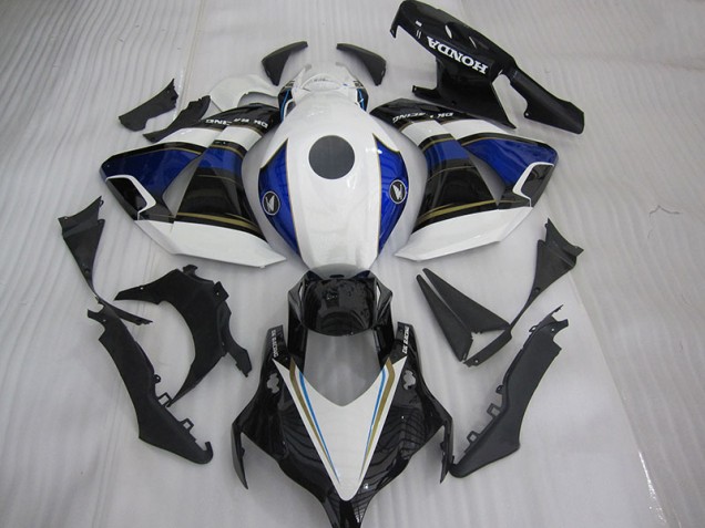Weiß Schwarz Blau CBR 1000 RR 08-11 Verkleidungen Weiß Schwarz Blau CBR 1000 RR 08-11 Verkleidungen