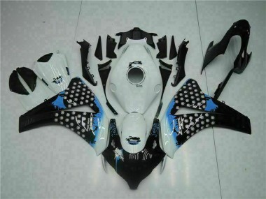Weiß Schwarz CBR 1000 RR 08-11 Verkleidung