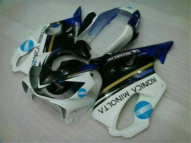 Weiß Schwarz CBR 600 F4i 04-07 Verkleidung