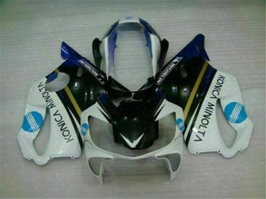 Weiß Schwarz CBR 600 F4i 04-07 Verkleidung
