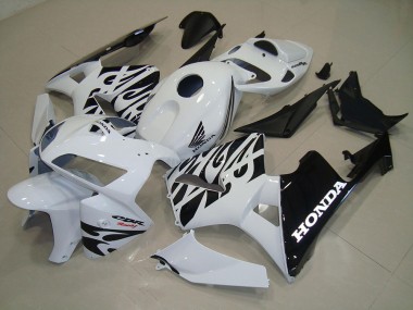 Weiß Schwarz CBR 600 RR 05-06 Verkleidungen