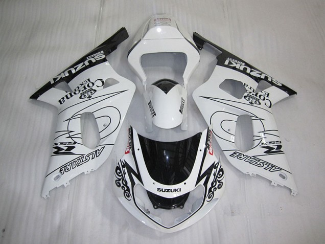 Weiß Schwarz Corona Extra GSXR 600 K1 K2 K3 01-03 Verkleidungen Weiß Schwarz Corona Extra GSXR 600 K1 K2 K3 01-03 Verkleidungen