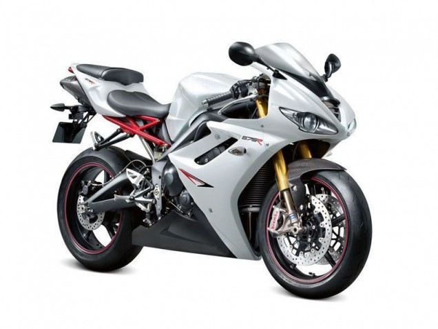 Weiß Schwarz Daytona 675 Triple 06-08 Verkleidungen Weiß Schwarz Daytona 675 Triple 06-08 Verkleidungen
