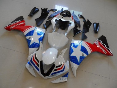 Weiß Schwarz Ducati Stern R1 09-11 Verkleidungen