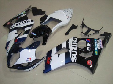 Weiß Schwarz Elf GSXR 1000 K3 03-04 Verkleidungen