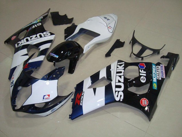 Weiß Schwarz Elf GSXR 1000 K3 03-04 Verkleidungen