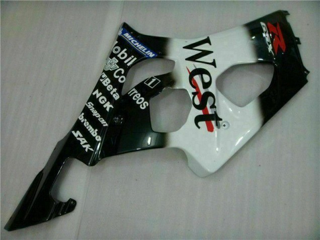 Weiß Schwarz GSXR 1000 K3 03-04 Verkleidung