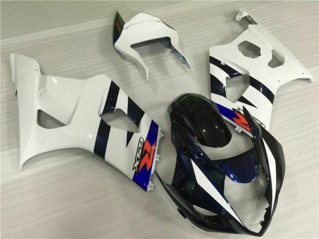 Weiß Schwarz GSXR 1000 K3 03-04 Verkleidungen Komplett Sets