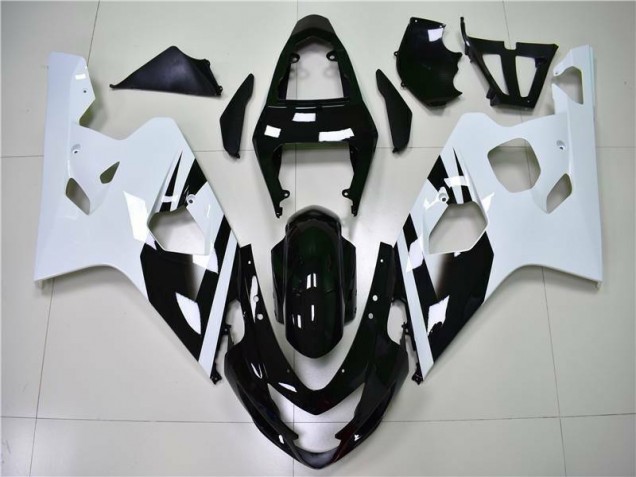 Weiß Schwarz GSXR 600 / 750 K4 04-05 Verkleidung Weiß Schwarz GSXR 600 / 750 K4 04-05 Verkleidung